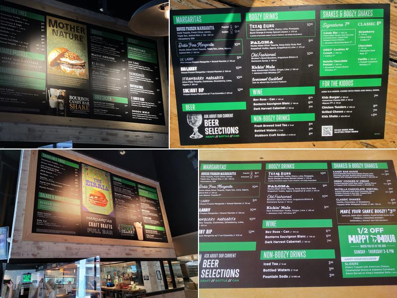 Hopdoddy Burger Bar Menu
