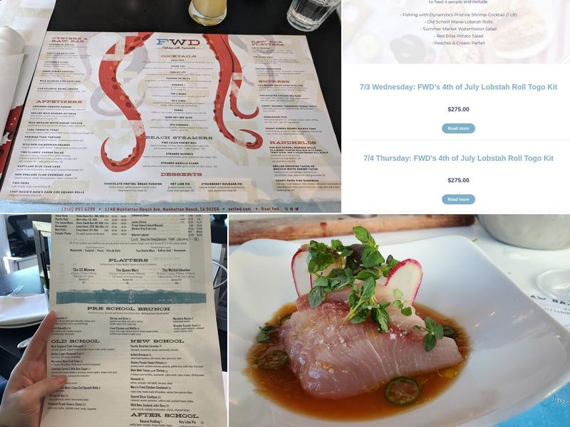 Fishing With Dynamite Menu