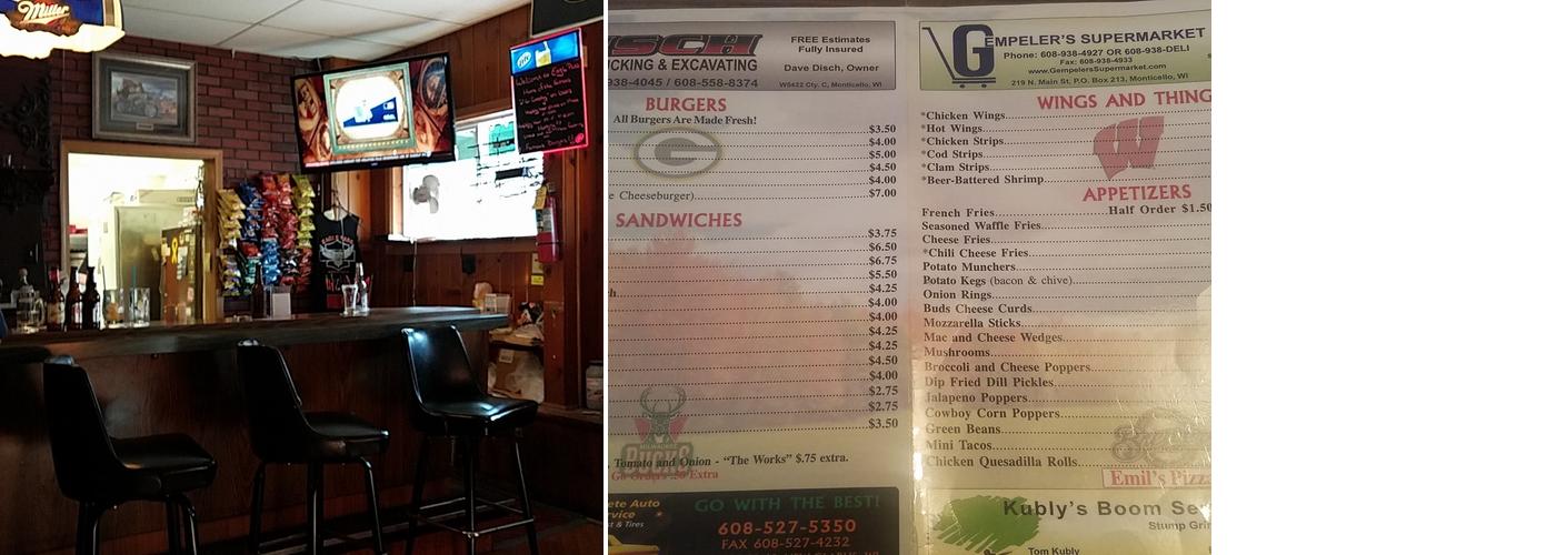 Eagle Pass Saloon Menu