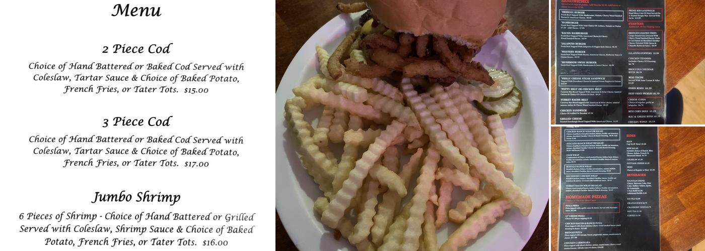 Bridges Bar & Grill Menu