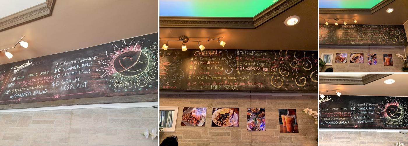 Thai Diva Cuisine Menu