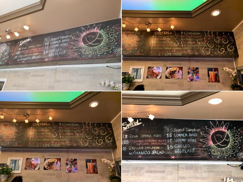 Thai Diva Cuisine Menu