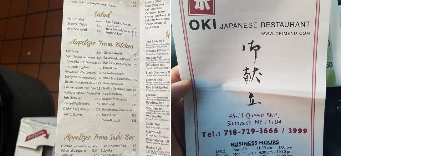 Oki Menu