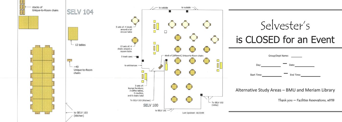 Selvester's Cafe Menu