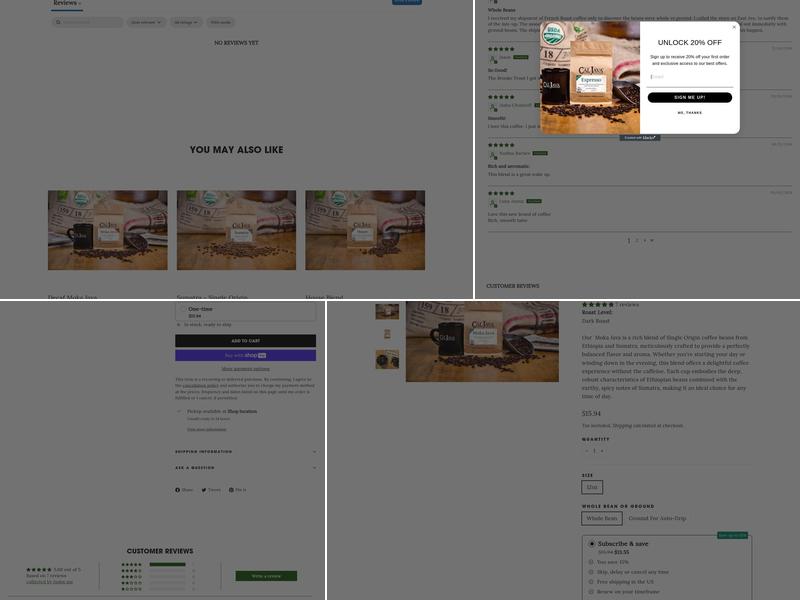 Cal Java Coffee Roasters - East Ave, Chico Menu