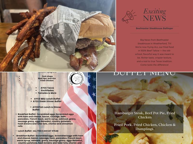 Beefmaster Steakhouse Menu