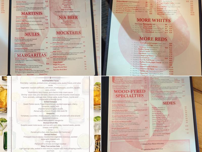 Bonfyre American Grille Menu