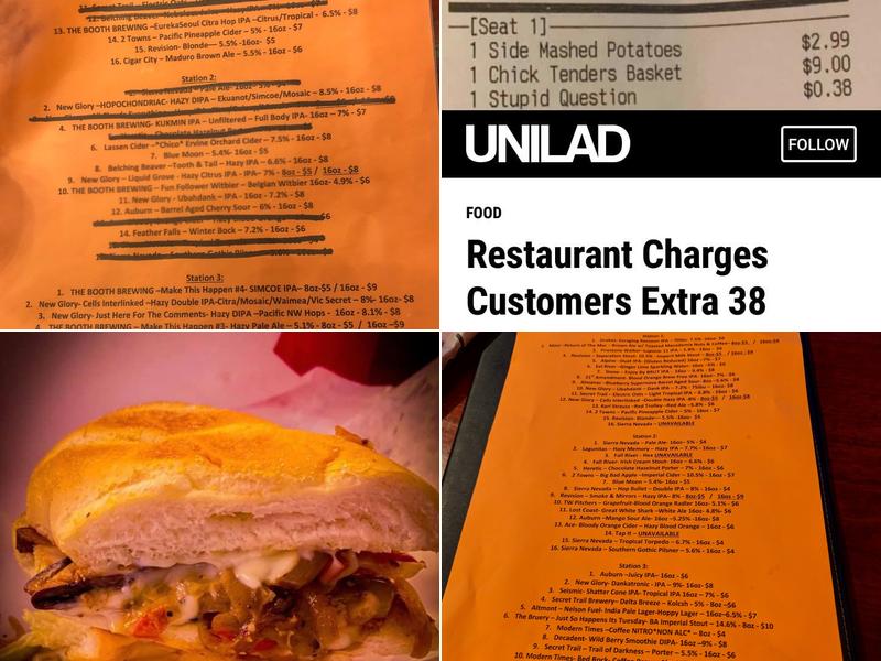 The Lab Bar And Grill Menu