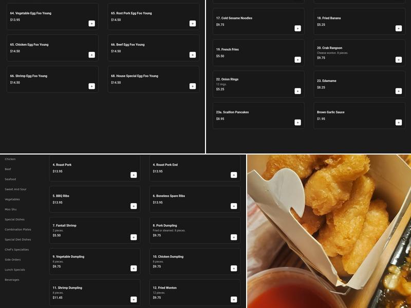 Mr Chen Menu