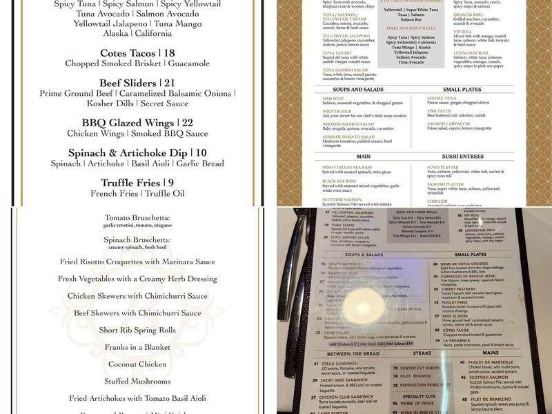 La Brochette Steakhouse Menu