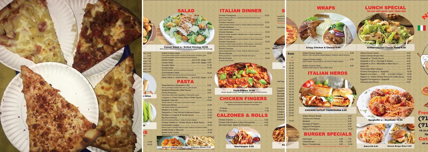 New Lane Pizza Menu