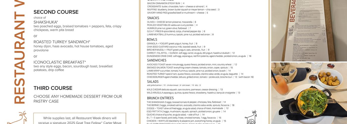 Goat Tree Menu