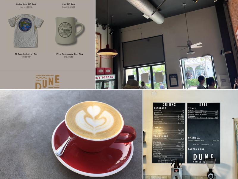 Dune Coffee Roasters Menu