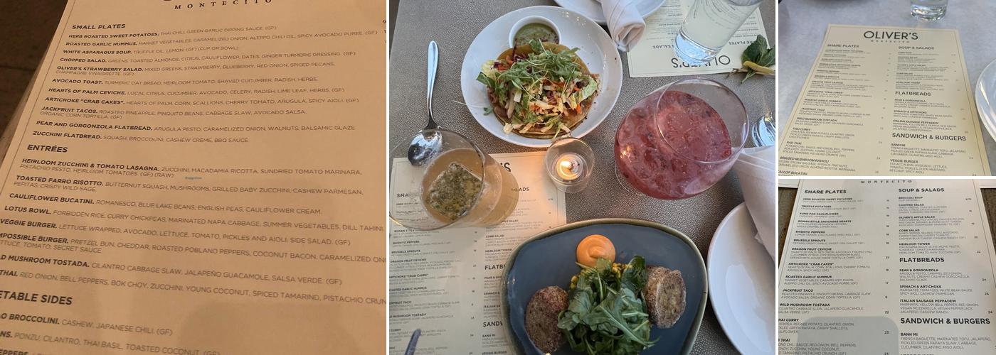 Oliver's Menu