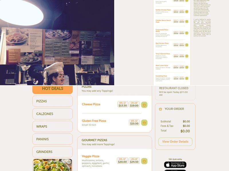 3 Fellas Pizza & Market Menu