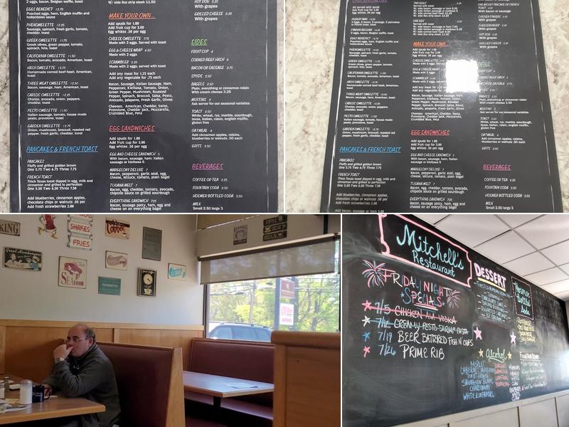 Mitchell's Restaurant Menu