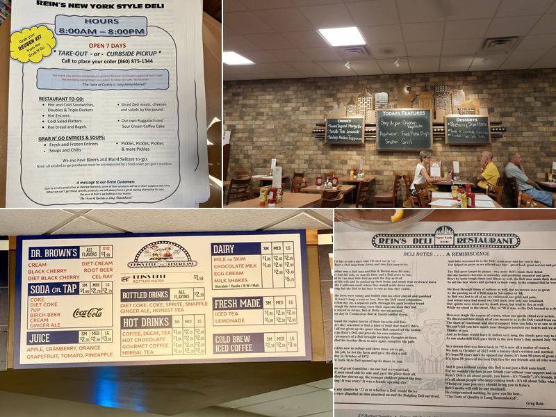 Rein's Deli Menu