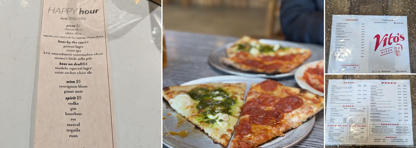 Vito's Pizza Menu