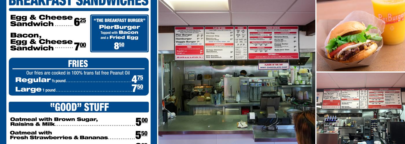 Pier Burger Menu