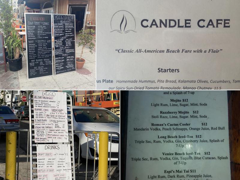 Candle Cafe & Grill Menu