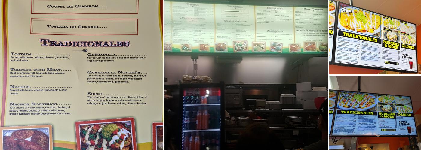 Taqueria Chihuahua Menu