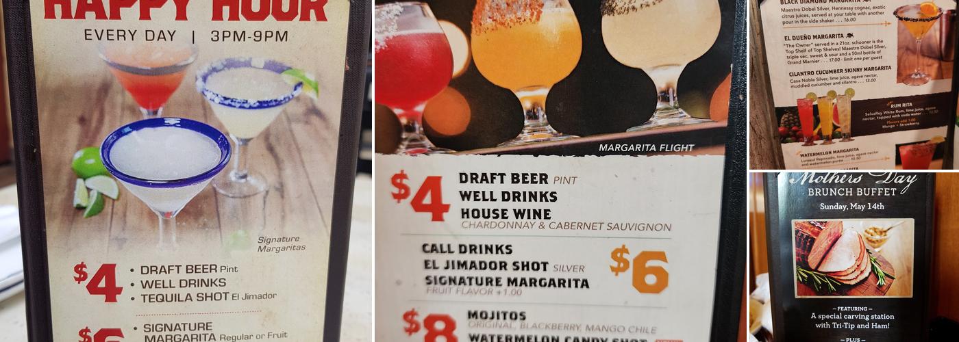 El Torito Menu