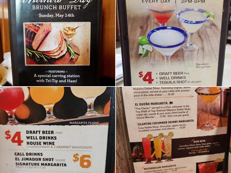 El Torito Menu