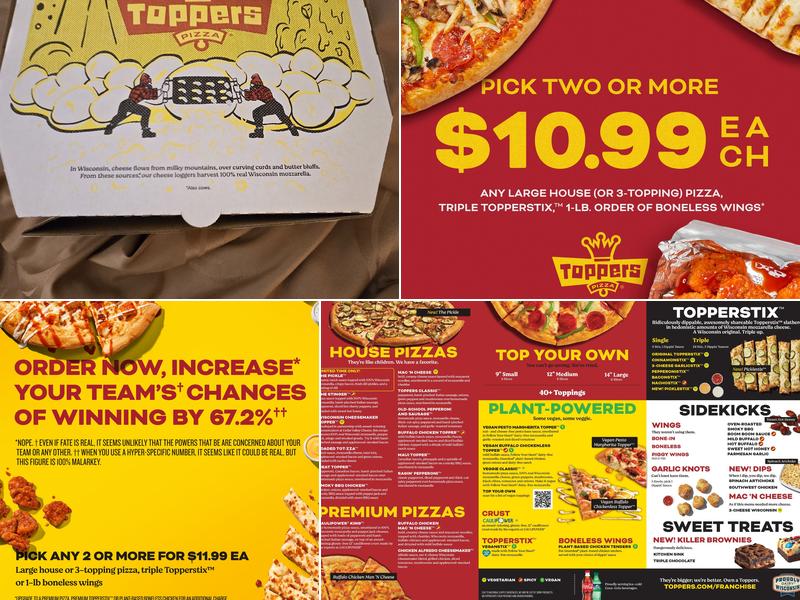 Toppers Pizza Menu