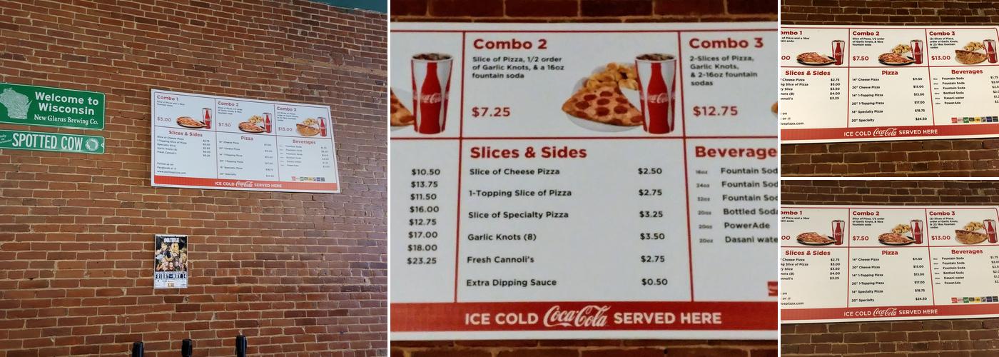 Polito's Pizza Menu