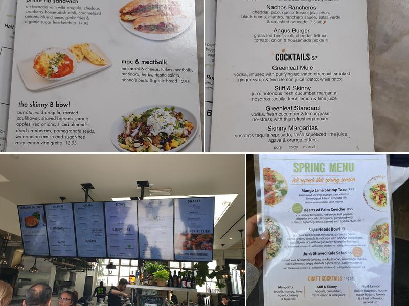 Greenleaf Kitchen & Cocktails Menu