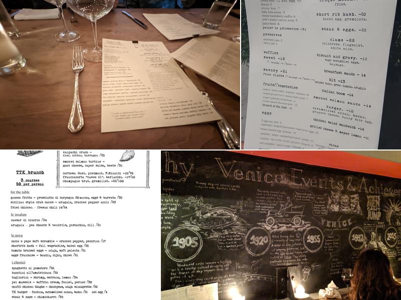 The Tasting Kitchen Menu