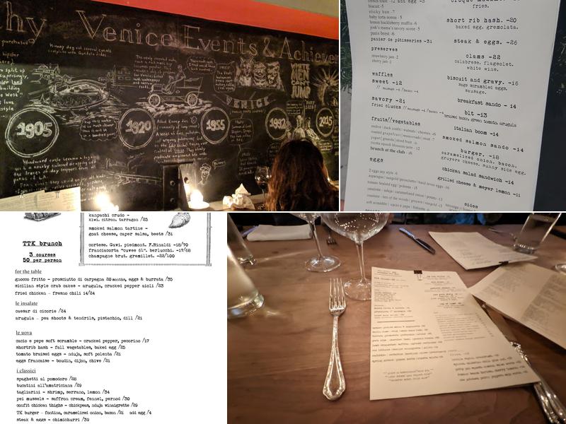 The Tasting Kitchen Menu