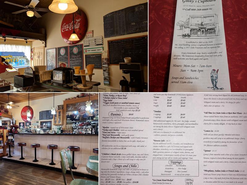 Ginny's Cupboard Menu