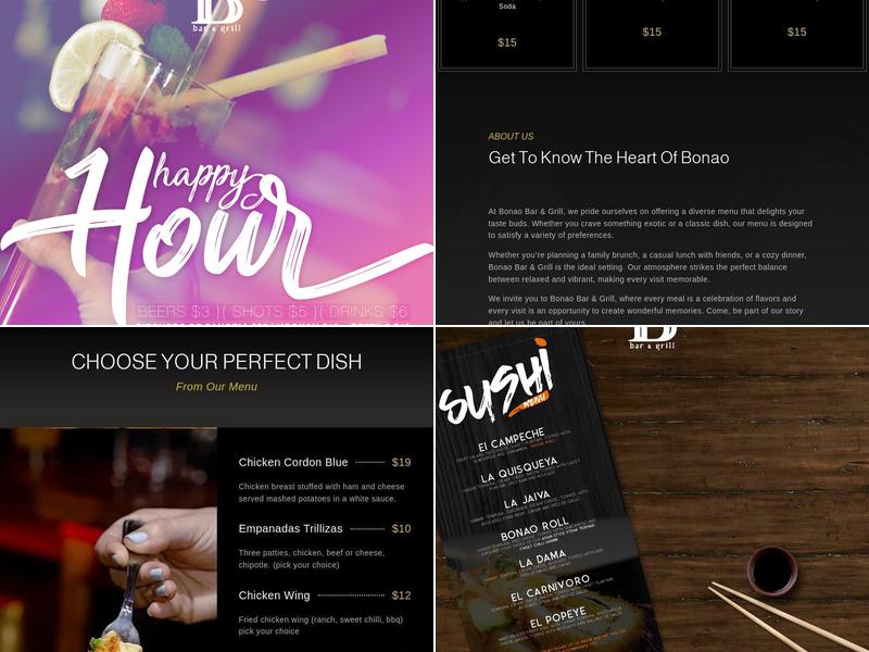 Bonao Bar & Grill Menu
