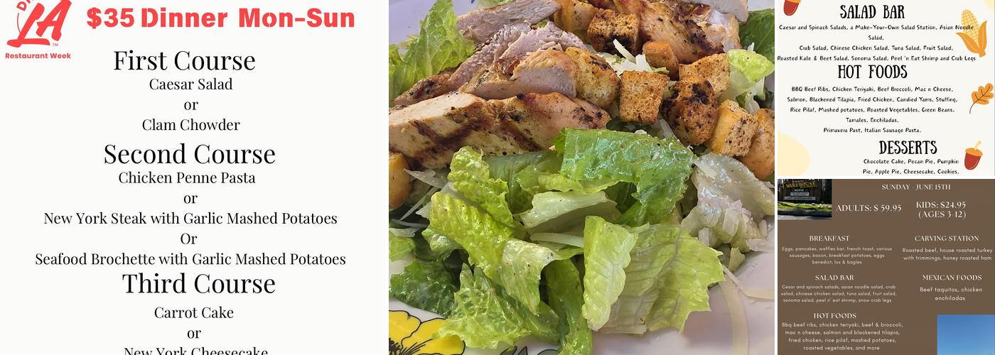 The Warehouse Restaurant Menu