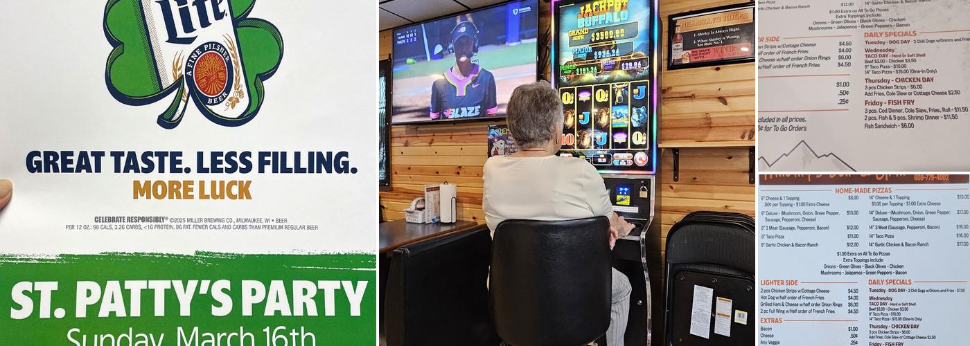 Hillbilly's Bar & Grill Menu