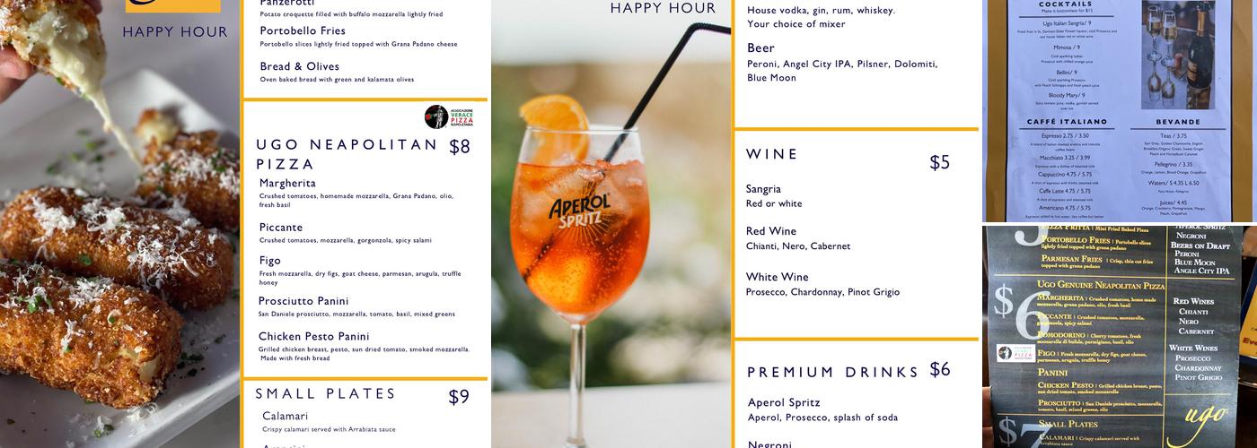 Ugo Cafe Menu