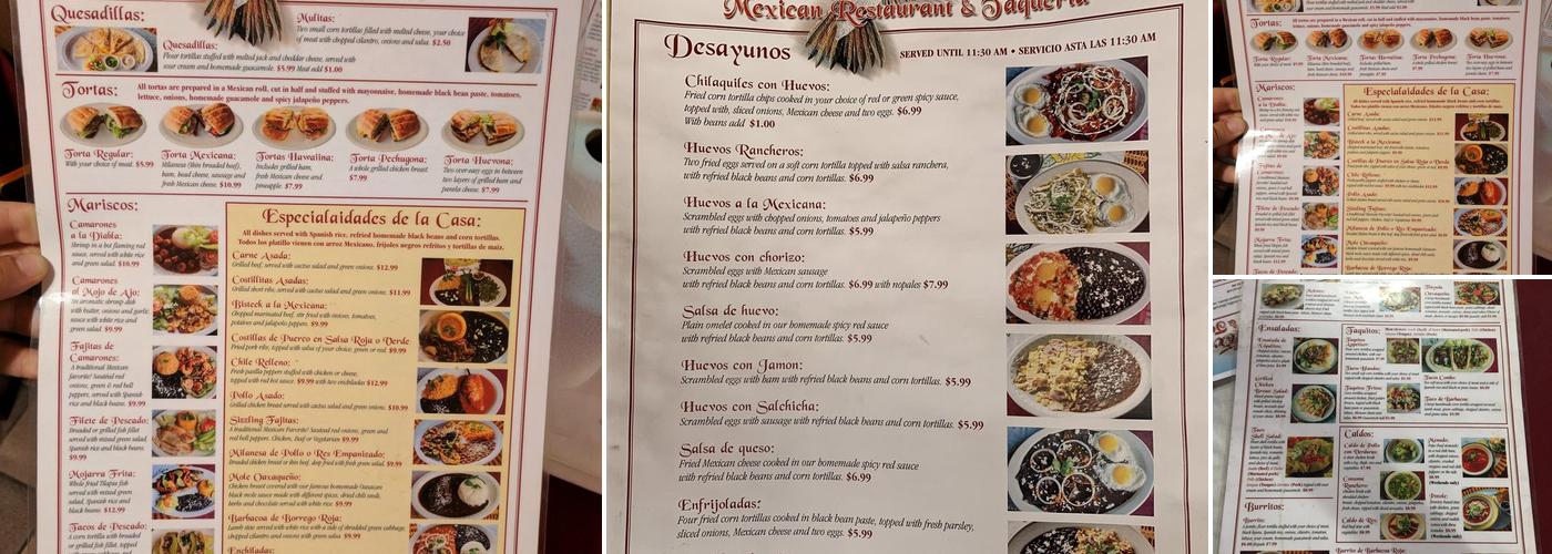 Don Felix Mexican - Los Angeles, CA Menu