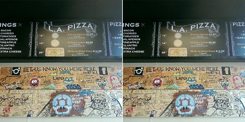 L.A. Pizza Shop Menu