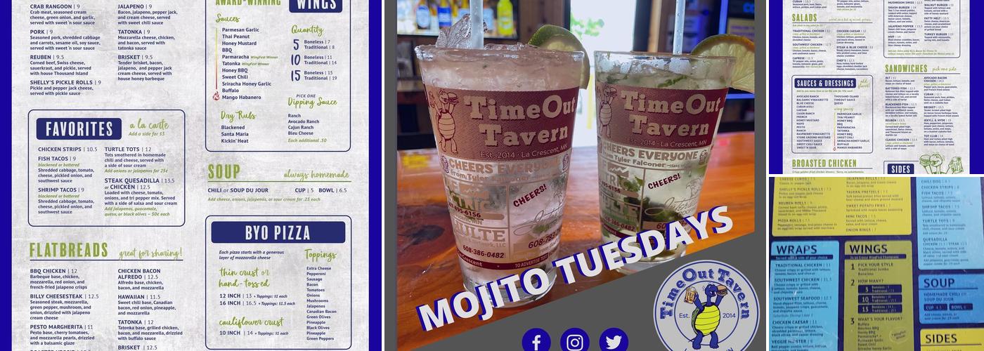 TimeOut Tavern Menu