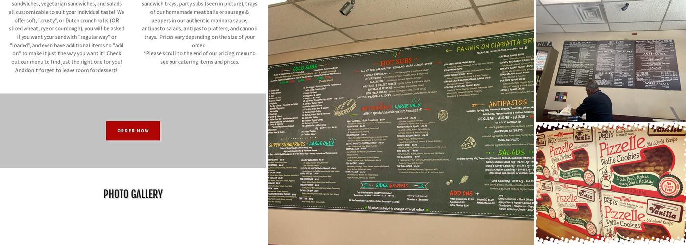Cricca's Italian Deli Menu