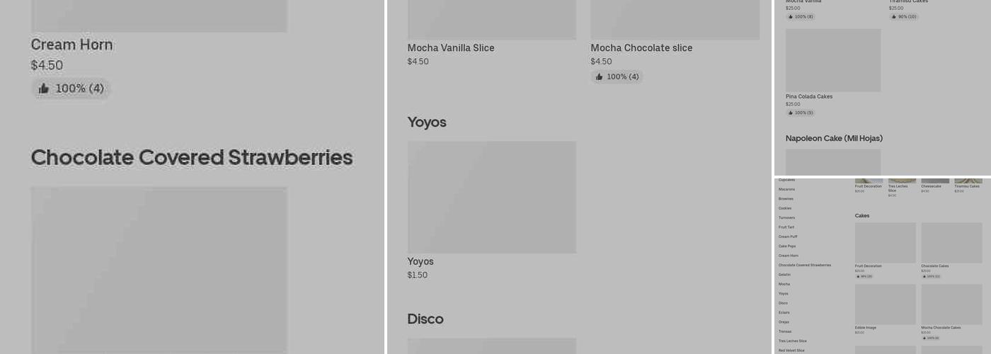 The Family Bakery Menu