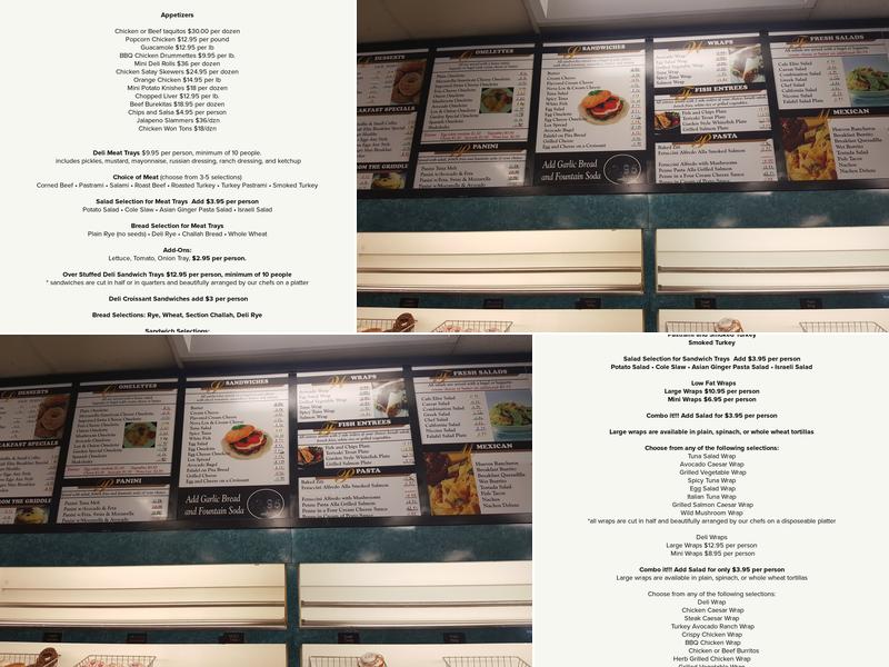 Schwartzs Dairy Menu