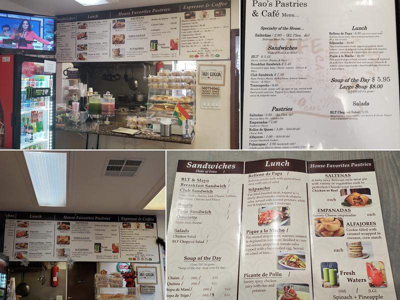 Pao's Pastries & Cafe Menu