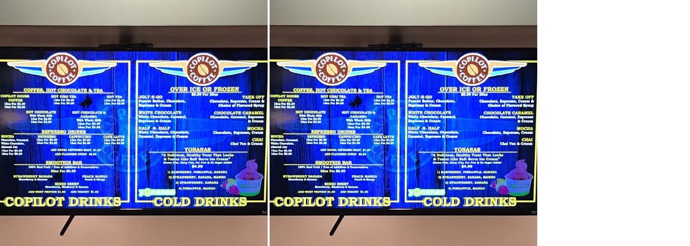 Coastal Way Cafe Menu