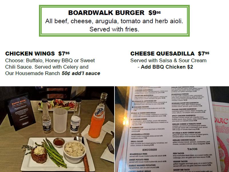 Boardwalk 11 GASTROPUB and Karaoke Menu