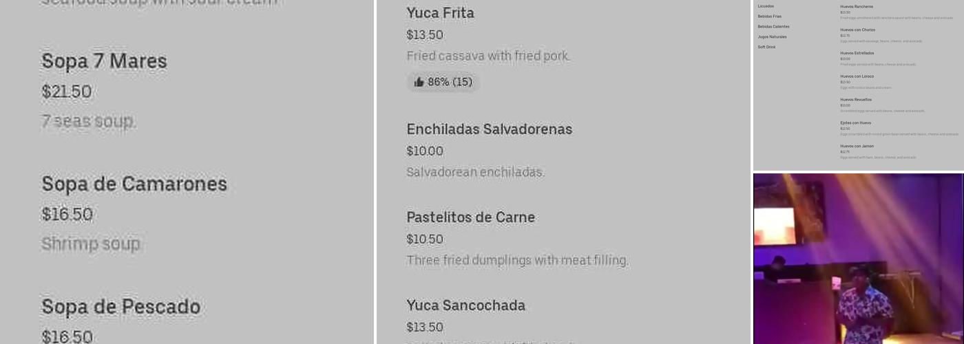 El Cafetalito Restaurant Menu