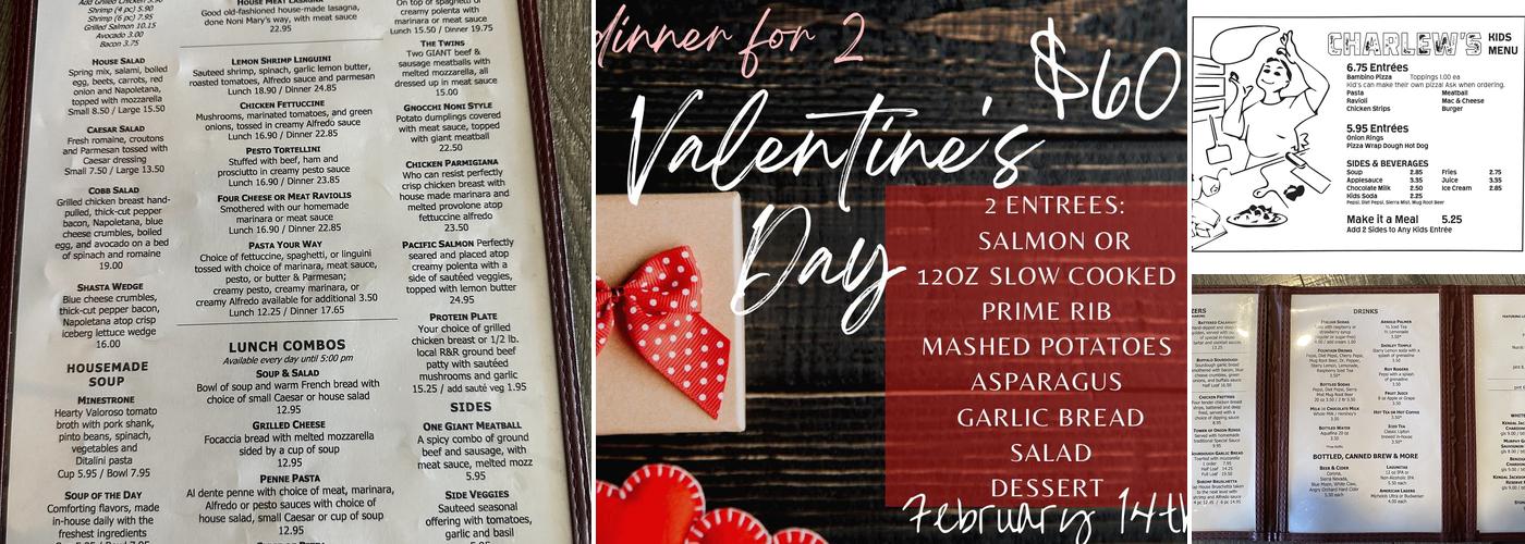 Charlew's Tap House Menu