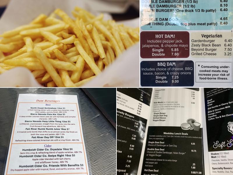 Damburger Menu