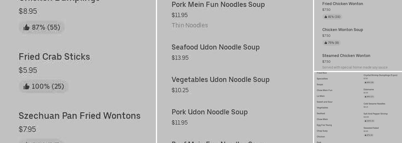 Yang-Kee's No 1 Menu